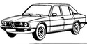Охладителна уредба на двигателя за BMW 5 Ser (E12) от 1972 до 1981