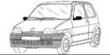 Водни съединения и скоби за FIAT CINQUECENTO (170) от 1991 до 1998