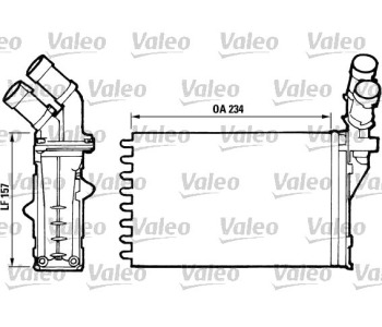 Топлообменник VALEO за PEUGEOT 306 (7A, 7C, N3, N5) хечбек от 1993 до 2003
