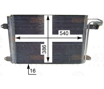 Кондензатор, климатизация HELLA 8FC 351 301-044 за VOLKSWAGEN GOLF IV (1J1) товарен от 2000 до 2004