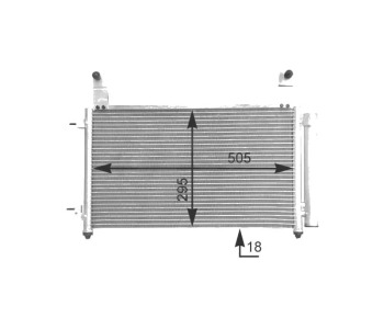 Кондензатор климатизации P.R.C за CHEVROLET SPARK (M200, M250) от 2005