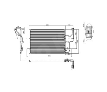 Кондензатор климатизации P.R.C за MAZDA 3 (BK) хечбек от 2003 до 2009