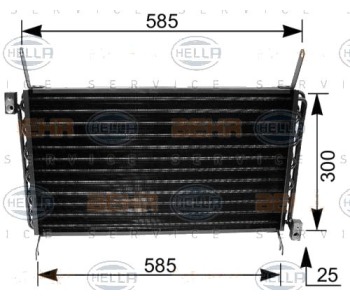 Кондензатор, климатизация HELLA 8FC 351 035-671 за FIAT MAREA (185) от 1996 до 2007