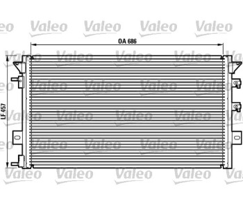 Кондензатор климатизации VALEO за CHRYSLER VOYAGER (GS) от 1995 до 2001
