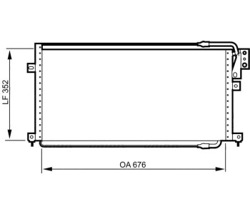 Кондензатор климатизации VALEO за CHRYSLER VOYAGER II (ES) от 1990 до 1995