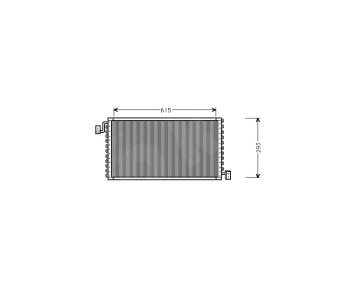 Кондензатор климатизации P.R.C за SUBARU IMPREZA I (GC) седан от 1992 до 2000
