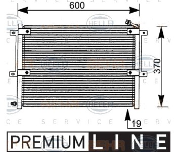 Кондензатор, климатизация HELLA 8FC 351 036-061 за SEAT INCA (6K9) от 1995 до 2003