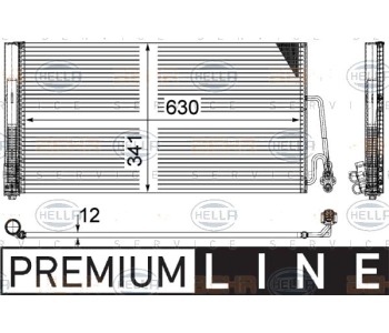 Кондензатор, климатизация HELLA 8FC 351 309-381 за MINI CLUBMAN (R55) от 2006 до 2014