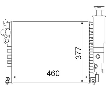 Воден радиатор P.R.C за PEUGEOT 405 II (4B) от 1992 до 1999