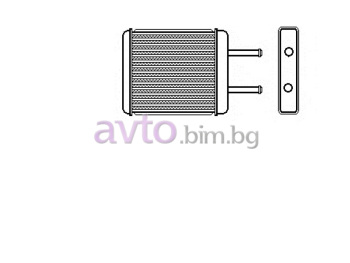 Радиатор за парно размер 185/163/28 за KIA CARNIVAL II (GQ) от 1999 до 2007