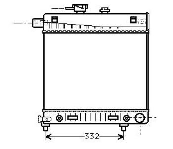Воден радиатор P.R.C за MERCEDES E (W210) седан от 1995 до 2003