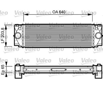 Интеркулер VALEO за MERCEDES SPRINTER NCV3 (W906) 5T товарен от 2006 до 2018