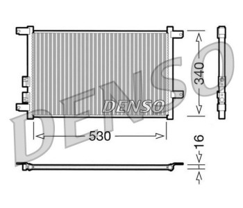 Кондензатор, климатизация DENSO DCN01011 за ALFA ROMEO 147 (937) от 2000 до 2005