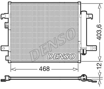 Кондензатор, климатизация DENSO DCN09140 за FIAT TEMPRA (159) комби от 1990 до 1997