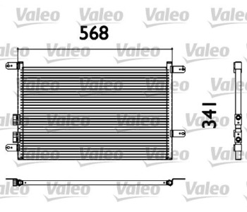 Кондензатор, климатизация VALEO 817527 за ALFA ROMEO 147 (937) от 2000 до 2005