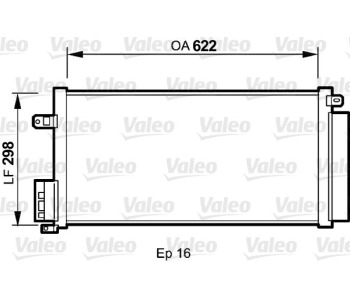 Кондензатор, климатизация VALEO 818192 за FIAT PUNTO (199) от 2012