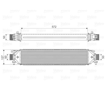 Интеркулер (охладител за въздуха на турбината) VALEO 818824 за FIAT PUNTO (199) от 2012