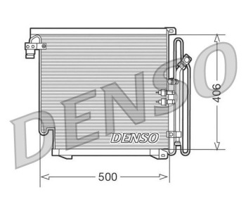 Кондензатор, климатизация DENSO DCN02010 за AUDI 80 кабриолет (8G7, B4) от 1991 до 2000