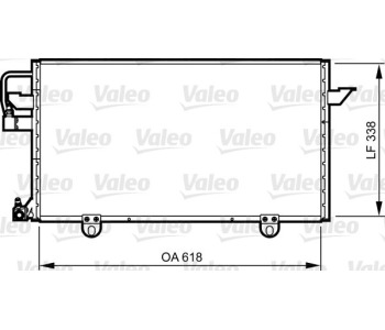 Кондензатор, климатизация VALEO 814286 за AUDI 80 (8C, B4) от 1991 до 1995
