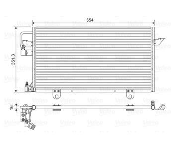 Кондензатор, климатизация VALEO 822602 за AUDI A6 (4A, C4) от 1994 до 1997