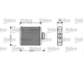 Топлообменник, отопление на вътрешното пространство VALEO 812323 за SKODA FABIA II (542) хечбек от 2006 до 2014
