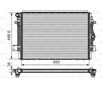 Радиатор, охлаждане на двигателя VALEO 735622 за AUDI A1 Sportback (8XA, 8XF) от 2011 до 2018