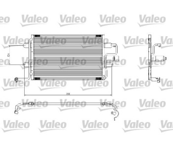 Кондензатор, климатизация VALEO 817244 за SEAT TOLEDO II (1M2) от 1998 до 2006