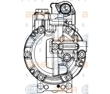 Кондензатор, климатизация HELLA 8FC 351 343-461 за AUDI A3 Sportback (8PA) от 2004 до 2015