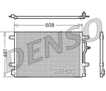Кондензатор, климатизация DENSO DCN02011 за AUDI A6 Avant (4B5, C5) от 1997 до 2005