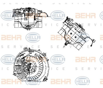 Топлообменник, отопление на вътрешното пространство HELLA 8FH 351 000-541 за AUDI A4 кабриолет (8H7, B6, 8HE, B7) от 2002 до 2009