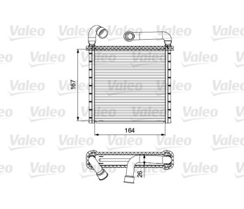 Топлообменник, отопление на вътрешното пространство VALEO 811506 за AUDI TT (FV3) от 2014