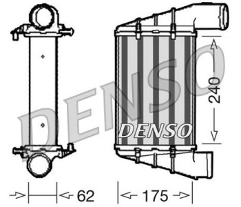 Интеркулер (охладител за въздуха на турбината) DENSO DIT02030 за AUDI Q7 (4L) от 2006 до 2009