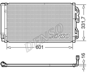 Кондензатор, климатизация DENSO DCN05033 за BMW 3 Ser (F30, F35, F80) от 2011 до 2018