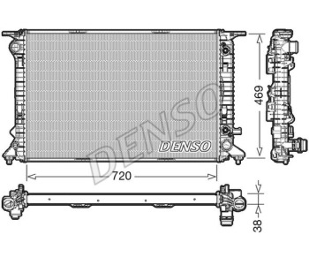 Радиатор, охлаждане на двигателя DENSO DRM05017 за BMW 4 Ser (F36) гран купе от 2014