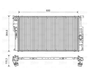Радиатор, охлаждане на двигателя VALEO 735451 за BMW 2 Ser (F22, F87) купе от 2013
