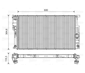 Радиатор, охлаждане на двигателя VALEO 735455 за BMW 3 Ser (F30, F35, F80) от 2011 до 2018