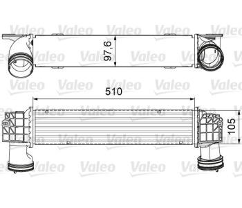 Интеркулер (охладител за въздуха на турбината) VALEO 818664 за BMW 3 Ser (E93) кабриолет от 2006 до 2013