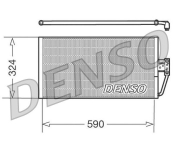 Кондензатор, климатизация DENSO DCN05006 за BMW 7 Ser (E38) от 1994 до 2001