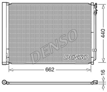 Кондензатор, климатизация DENSO DCN05032 за BMW 7 Ser (F01, F02, F03, F04) от 2008 до 2015