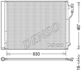 Кондензатор, климатизация DENSO DCN05031 за BMW 5 Ser (F11) комби от 2009