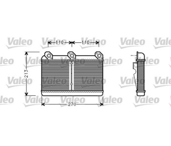 Топлообменник, отопление на вътрешното пространство VALEO 812294 за BMW 5 Ser (E34) комби от 1991 до 1997