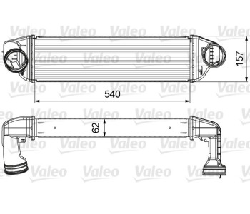 Интеркулер (охладител за въздуха на турбината) VALEO 818642 за BMW X3 (E83) от 2003 до 2006