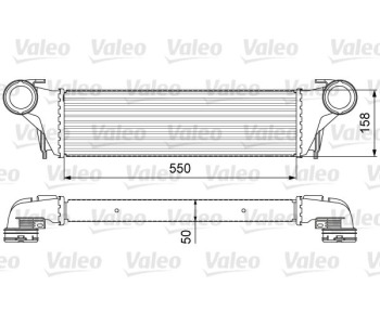 Интеркулер (охладител за въздуха на турбината) VALEO 818618 за BMW X5 (E70) от 2006 до 2013