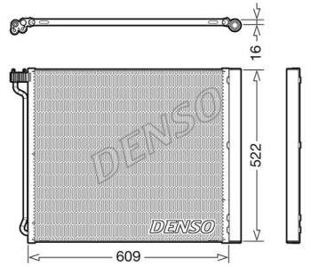 Кондензатор, климатизация DENSO DCN05034 за BMW X6 (F16, F86) от 2014 до 2019