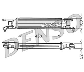 Интеркулер (охладител за въздуха на турбината) DENSO DIT15001 за CHEVROLET AVEO (T300) хечбек от 2011