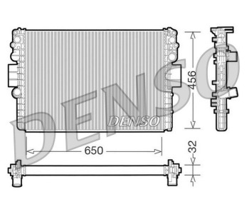 Радиатор, охлаждане на двигателя DENSO DRM15006 за CHEVROLET ORLANDO (J309) от 2010