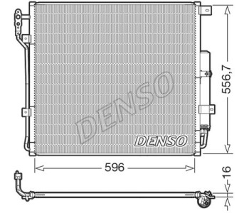 Кондензатор, климатизация DENSO DCN15004 за CHEVROLET SPARK (M200, M250) от 2005
