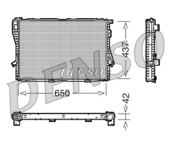 Радиатор, охлаждане на двигателя DENSO DRM06005 за CHRYSLER PT CRUISER (PT_) Estate от 2000 до 2010