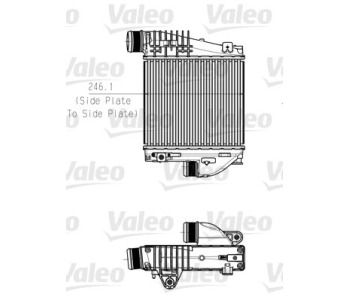 Интеркулер (охладител за въздуха на турбината) VALEO 818290 за CITROEN C4 PICASSO II от 2013