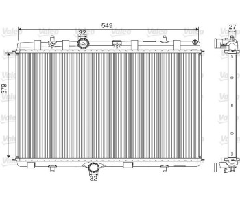 Радиатор, охлаждане на двигателя VALEO 733101 за PEUGEOT 301 от 2012